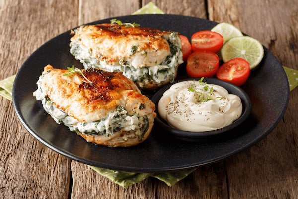 Garlic stuffed chicken recipe