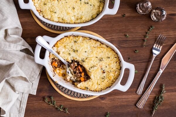 Healthy cottage pie