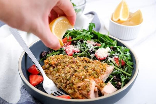 Pistachio and Herb salmon