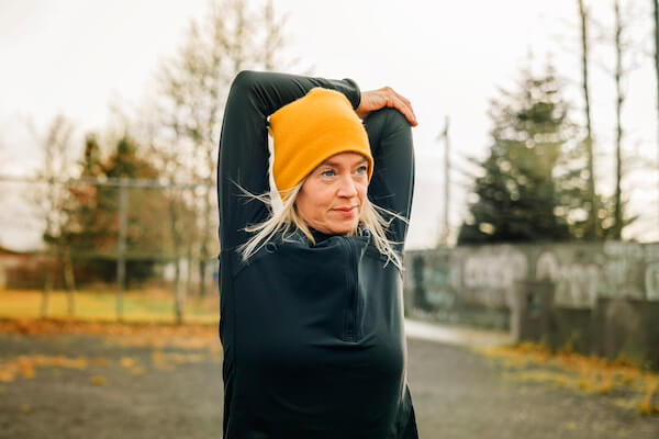 Woman with  low estrogen symptoms