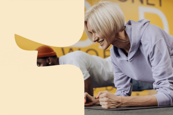 Woman exercising in the gym