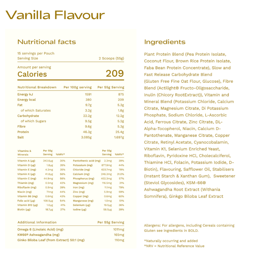 The Rebalancing Meal Replacement Shake : Vanilla