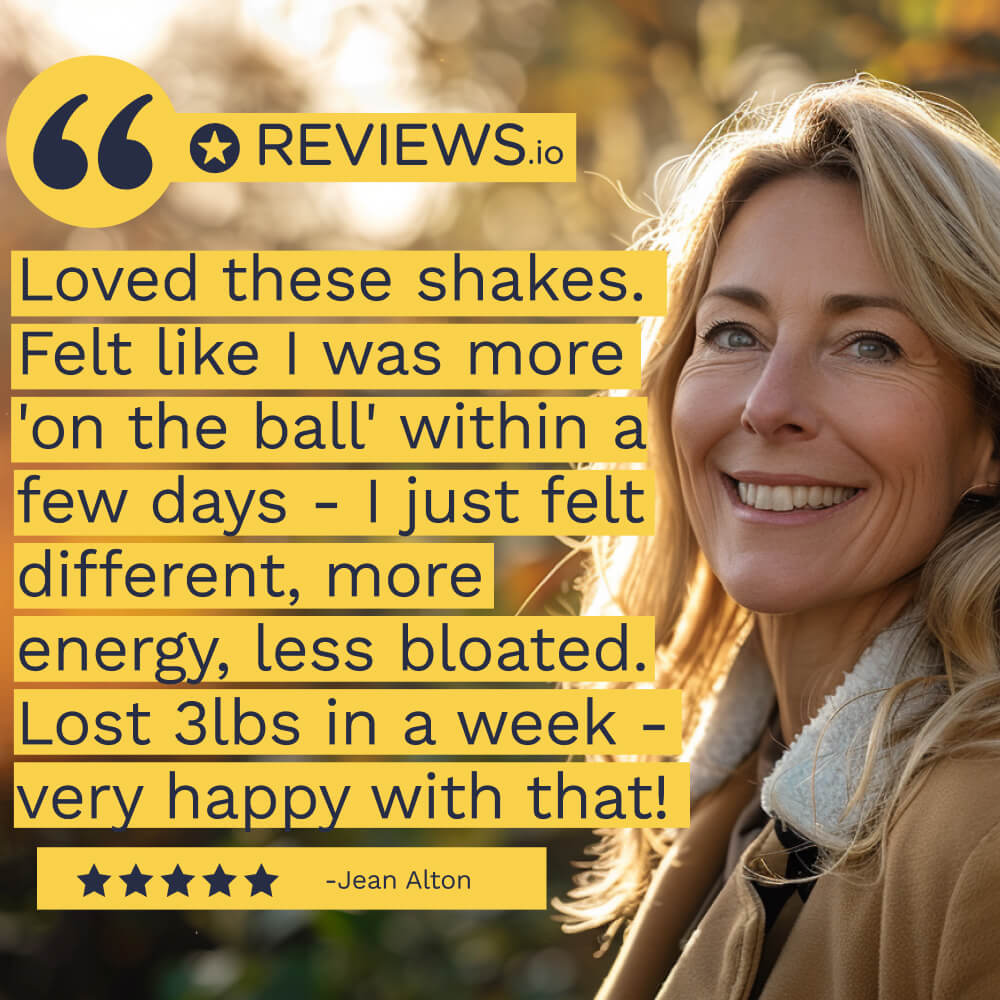 Customer review - more energy, less bloated