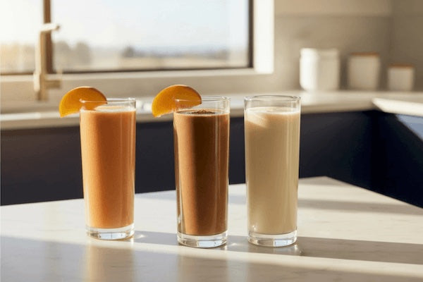 meal replacement shakes for weight loss  on kitchen counter
