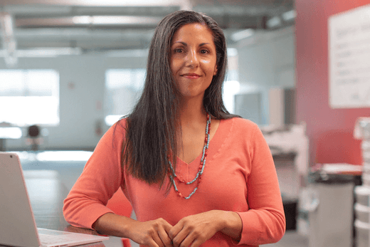 Mature woman in an office