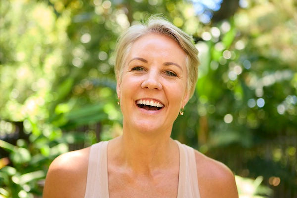 Woman on natural menopause supplements