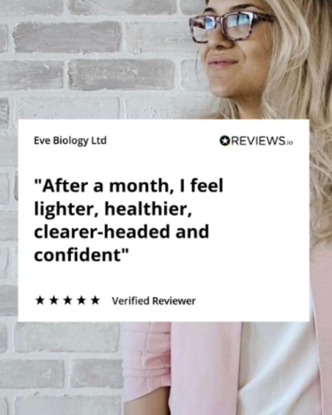 customer review about feeling more confident