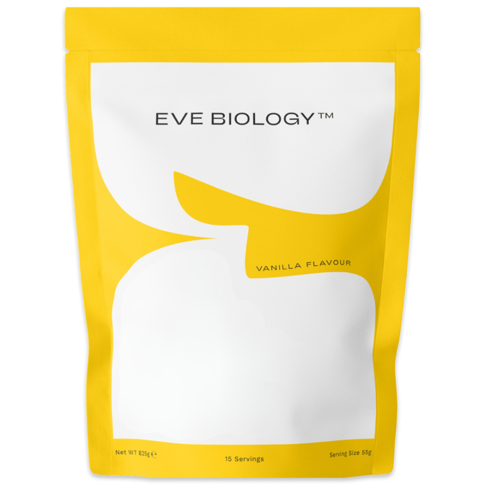 Eve Biology vanilla meal replacement shake for weight loss front of pack